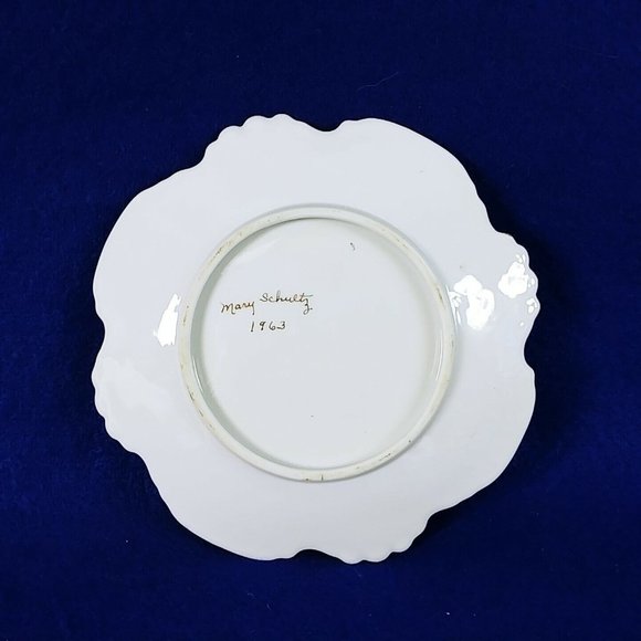 Trinket Candy Dish Artisan Signed Hand Painted 1963 - Picture 5 of 9